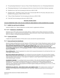 Instructions for Participating Manufacturer Certification for Listing on the Oregon Tobacco Directory - Oregon, Page 2