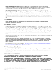 Instructions for Participating Manufacturer Certification for Listing on the Oregon Tobacco Directory - Oregon, Page 3