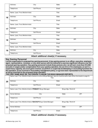 Application for a Renewal/Upgrade Class a and B License to Operate Bingo Games - Oregon, Page 3