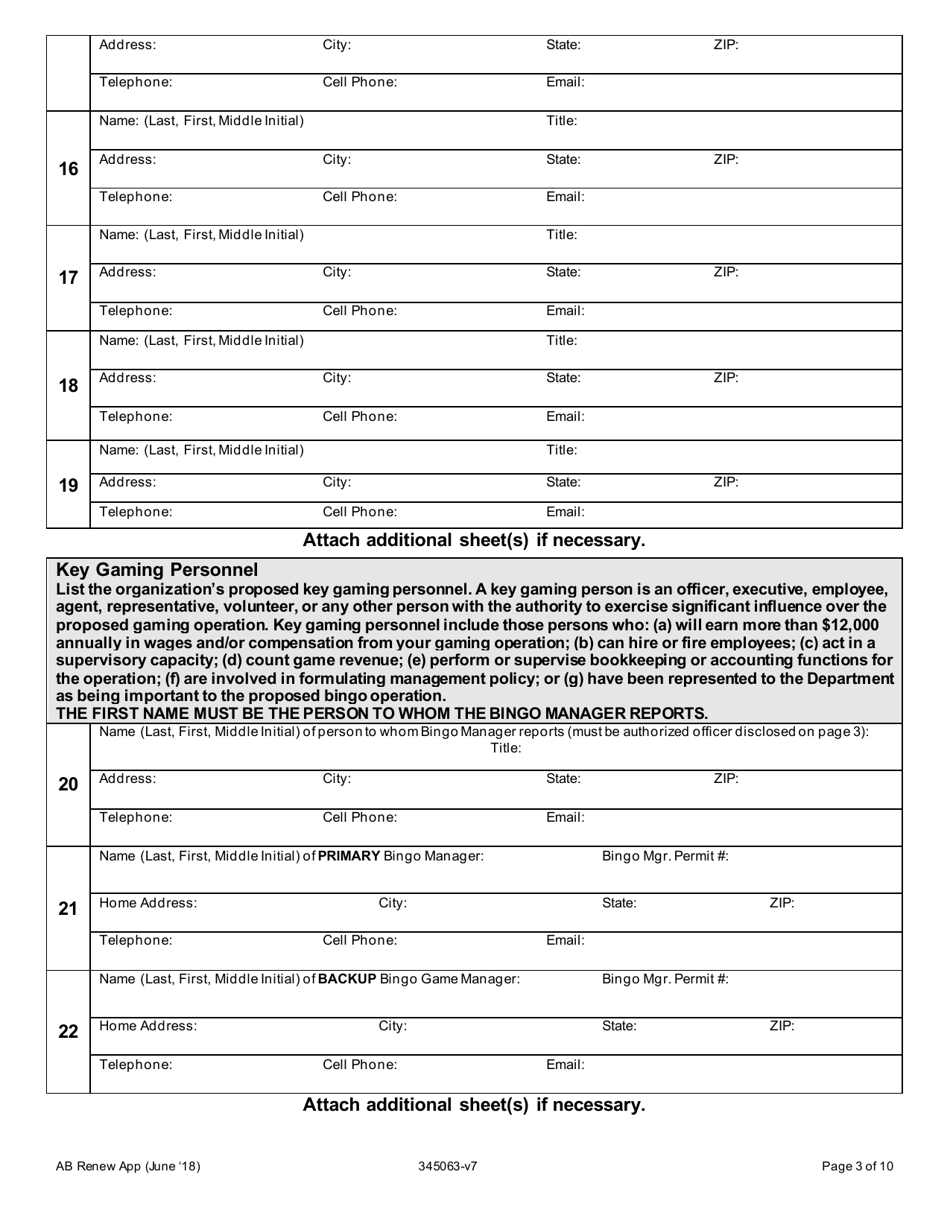 Oregon application for a renewal upgrade class a and b license to