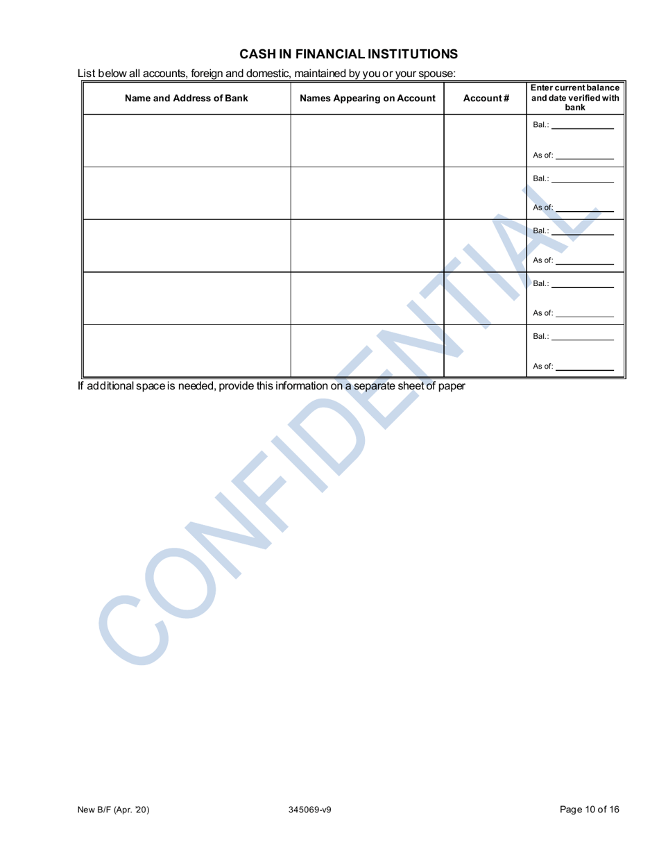 Application for New Bingo Manager - Oregon, Page 10