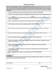 Application for New Bingo Manager - Oregon, Page 13