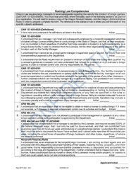 Application for New Bingo Manager - Oregon, Page 14