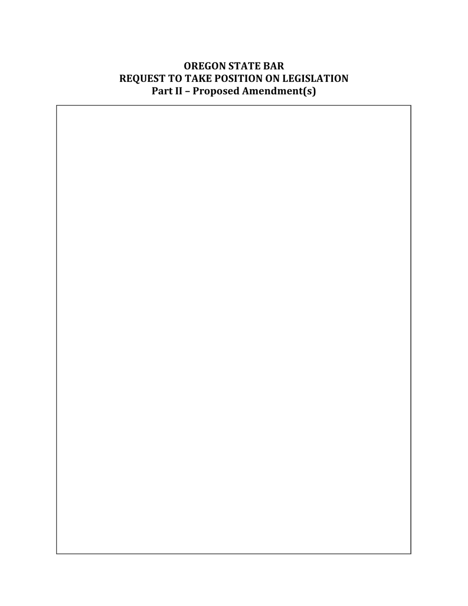 Request to Comment or Take an Official Position on an Issue - Oregon, Page 2