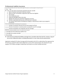 Certified Pro Bono Program Application - Oregon, Page 8