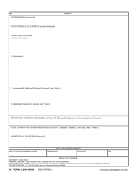 AF Form 8 Certificate of Aircrew Qualification, Page 2