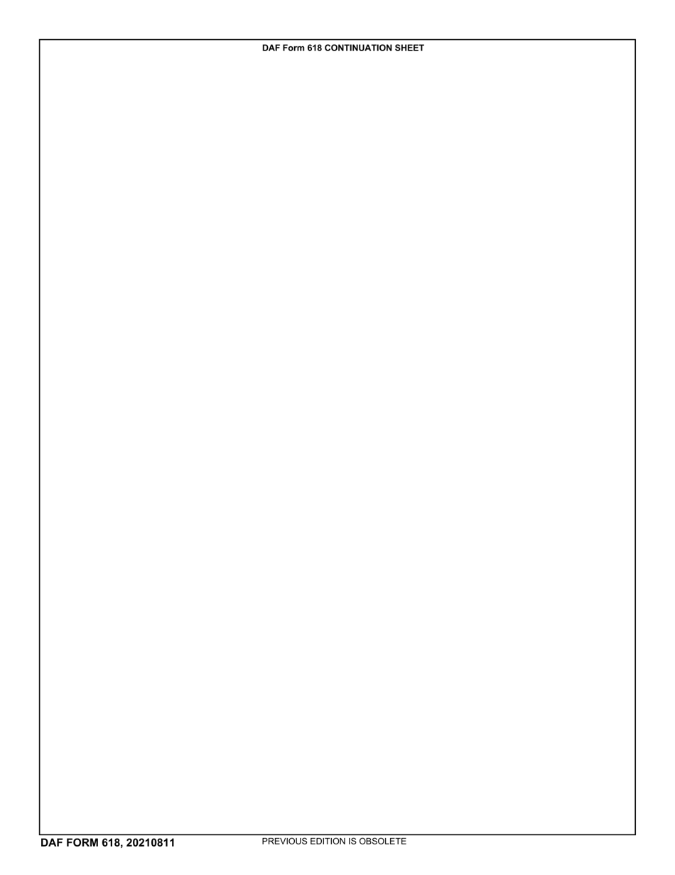 DAF Form 618 Medical Board Record, Page 2