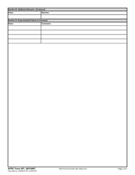 AFRC Form 207 Afrc Command Post Manning Report, Page 2