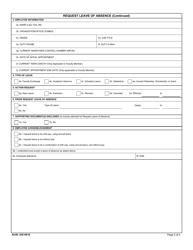 AU Form 49 Request Leave of Absence, Page 2