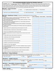 Document preview: 12FTW Form 5 TDY & Non-base Assigned Contractor Training Checklist