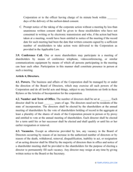 Corporate Bylaws Template - Arizona, Page 5