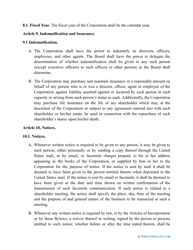 Corporate Bylaws Template - New Hampshire, Page 10
