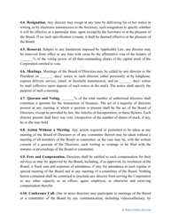 Corporate Bylaws Template - New Jersey, Page 6