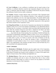 Corporate Bylaws Template - New York, Page 9