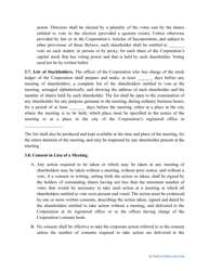 Corporate Bylaws Template - Rhode Island, Page 4