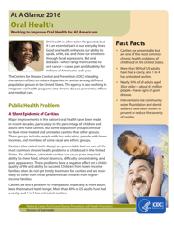 Document preview: At a Glance 2016 Oral Health - Working to Improve Oral Health for All Americans