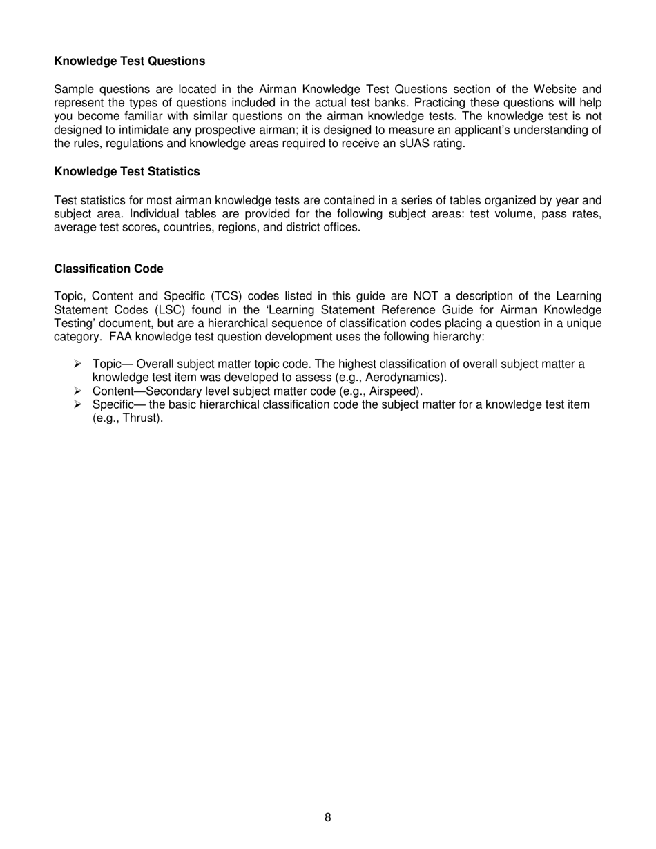 Form FAA-G-8082-20 Remote Pilot Knowledge Test Guide, Page 9