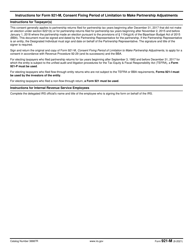 IRS Form 921-M Consent Fixing Period of Limitation to Make Partnership Adjustments, Page 2