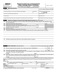IRS Form 8038-R Request for Recovery of Overpayments Under Arbitrage Rebate Provisions