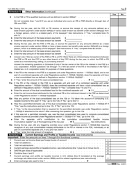 IRS Form 8858 Information Return of U.S. Persons With Respect to Foreign Disregarded Entities (Fdes) and Foreign Branches (Fbs), Page 3