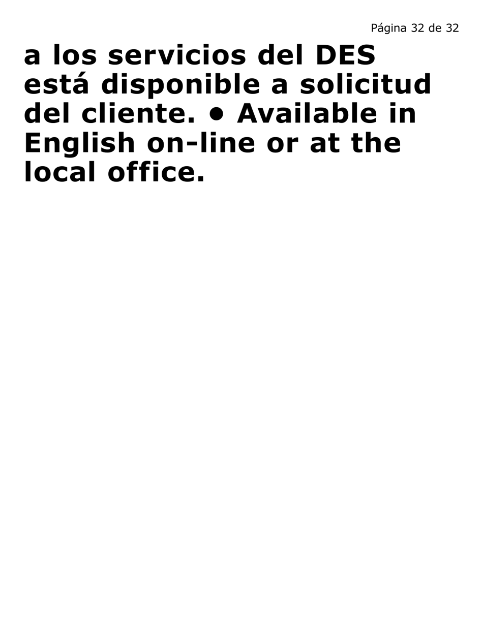 Formulario FAA-0077A-SXLP Solicitud De Informacion Y Acuerdo Para Proporcionar Informacion Que Falta - Letra Extra Grande - Arizona (Spanish), Page 32