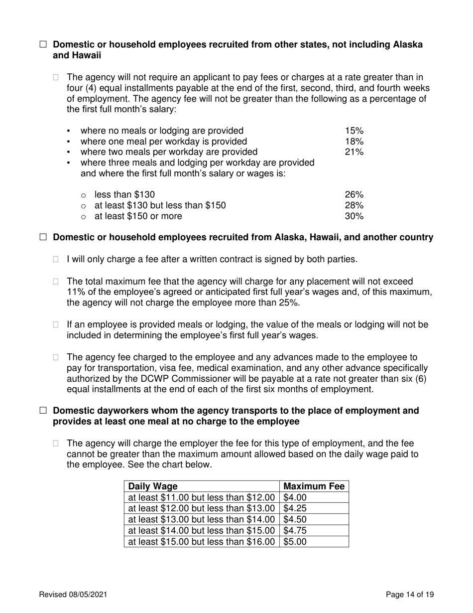 Employment Agency Self-certification - New York City, Page 14