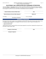 Document preview: Form DDD-2102A Electronic Visit Verification (Evv) Designee Attestation - Arizona