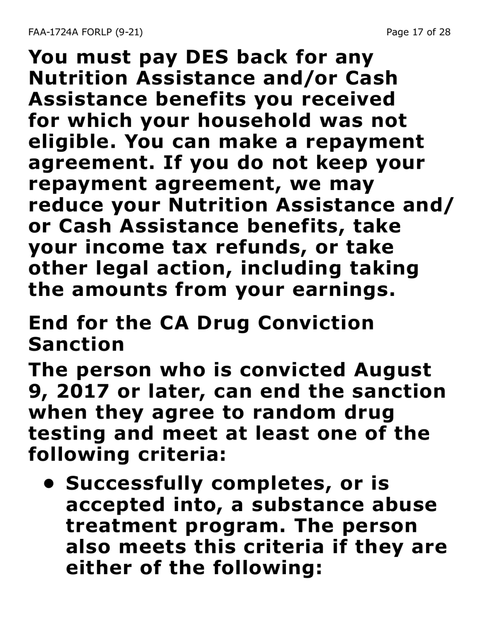 Form FAA-1724A-LP Application Signature Pages - Large Print - Arizona, Page 17