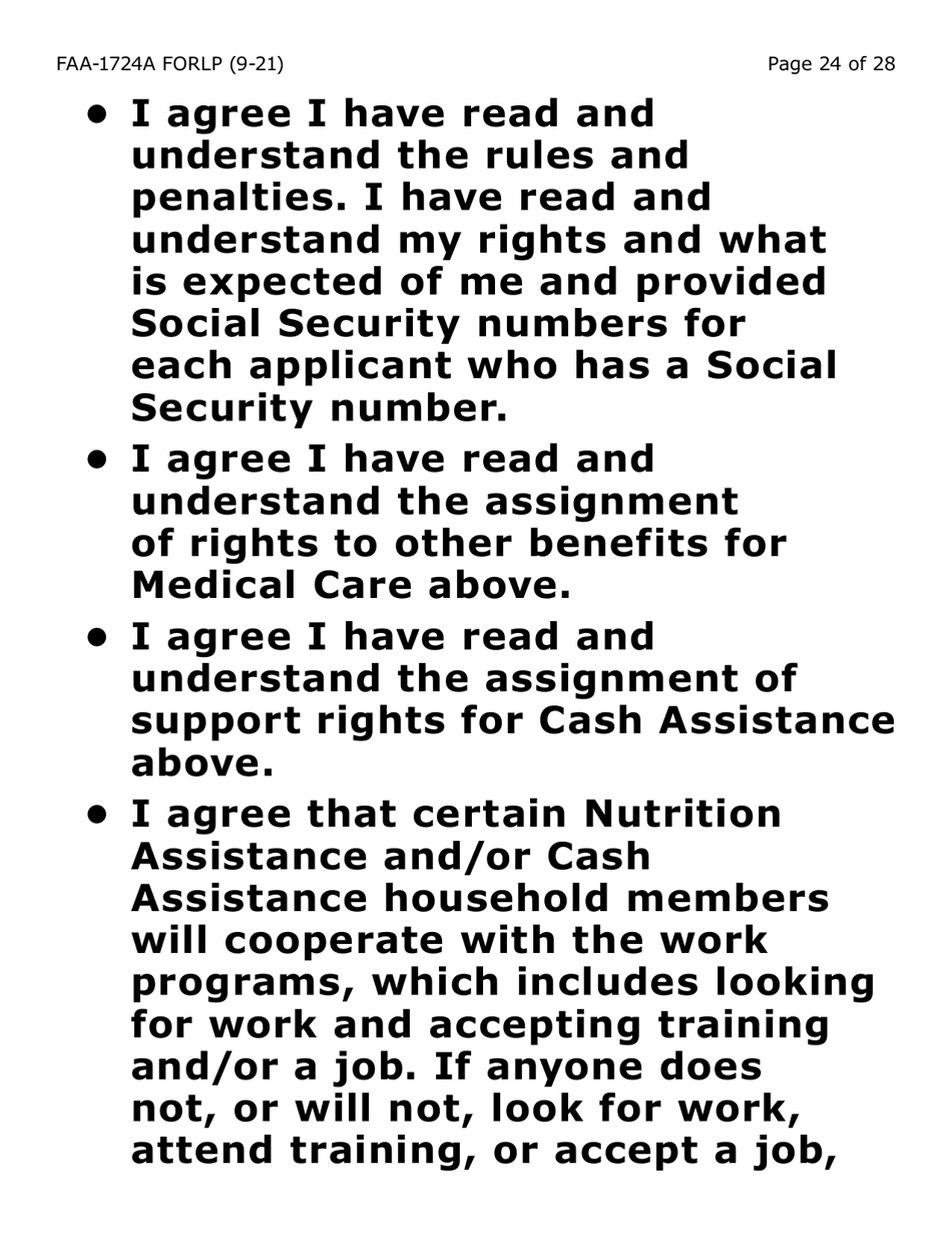 Form FAA-1724A-LP Application Signature Pages - Large Print - Arizona, Page 24