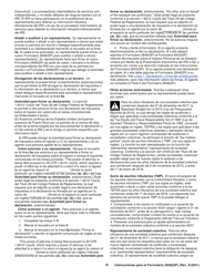 Instrucciones para IRS Formulario 2848(SP) Poder Legal Y Declaracion Del Representante (Spanish), Page 8