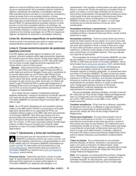 Instrucciones para IRS Formulario 2848(SP) Poder Legal Y Declaracion Del Representante (Spanish), Page 9
