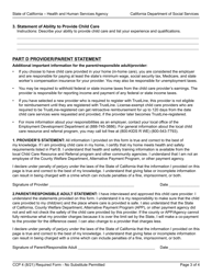 Form CCP4 Health and Safety Self-certification (For License-Exempt Providers) - California, Page 3