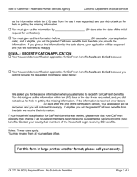 Form CF377.1A Notice of Denial or Pending Status - California, Page 2