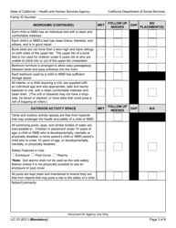 Form LIC03 Resource Family Home Health and Safety Assessment Checklist - California, Page 3