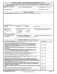 DD Form 2535 Request for Military Aerial Support, Page 3
