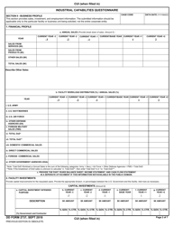 DD Form 2737 Industrial Capabilities Questionnaire, Page 2