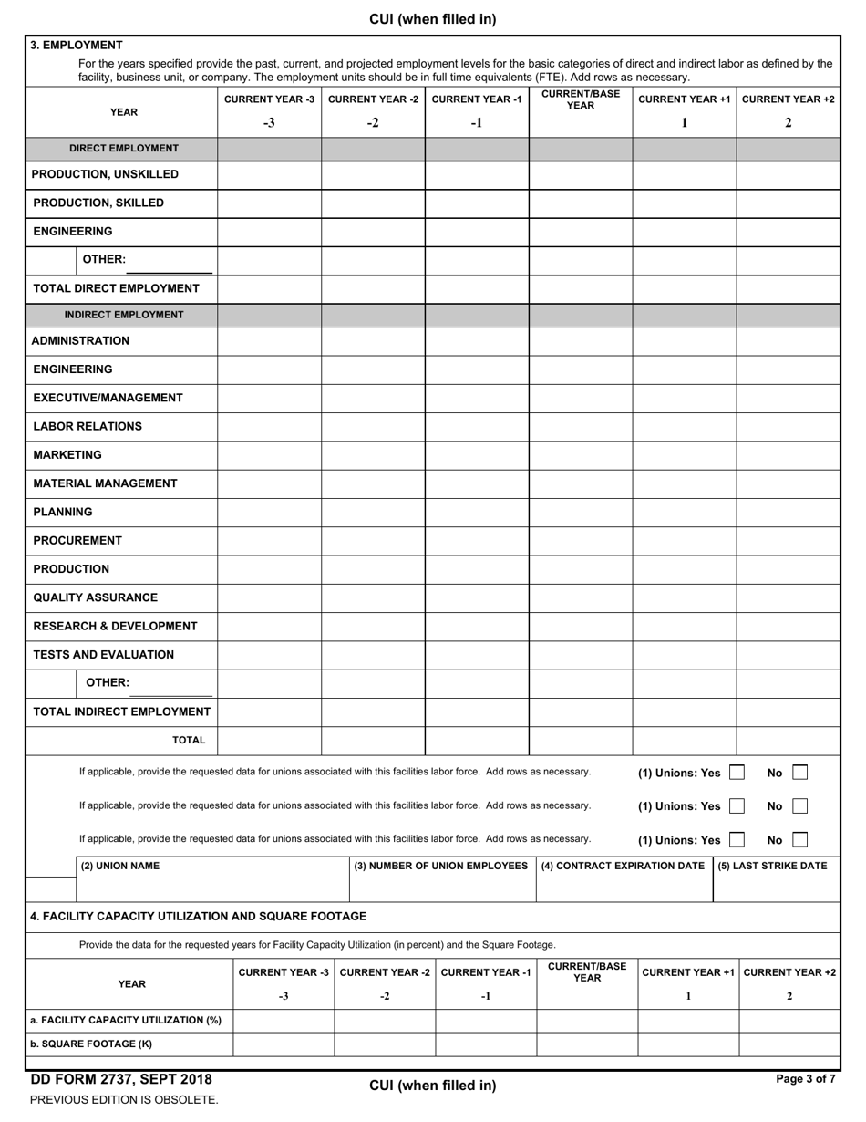 DD Form 2737 Download Fillable PDF Or Fill Online Industrial dd-form-2365-1-dod-expeditionary-civilian-agreement-capability-based