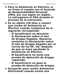 Formulario FAA-1724A-SLP Paginas De Firma De La Solicitud (Letra Grande) - Arizona (Spanish), Page 17