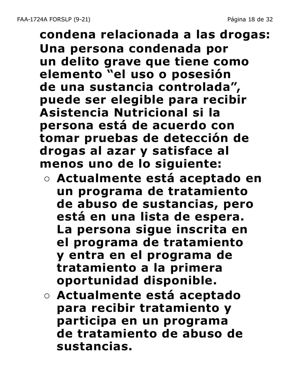 Formulario FAA-1724A-SLP Paginas De Firma De La Solicitud (Letra Grande) - Arizona (Spanish), Page 18
