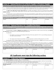 Form MFA-1 Combined Motor Fuels License Application - New Jersey, Page 7