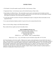 Email Address for Official Notices Change - Minnesota, Page 2