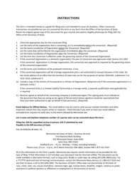 Articles of Conversion - Minnesota, Page 4
