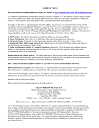 Minnesota Nonprofit Corporation Annual Renewal - Minnesota, Page 3