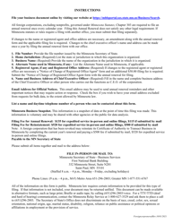 Foreign Corporation or Cooperative Annual Renewal - Minnesota, Page 3
