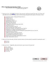 Minnesota Nonprofit Limited Liability Company Articles of Organization - Minnesota, Page 3