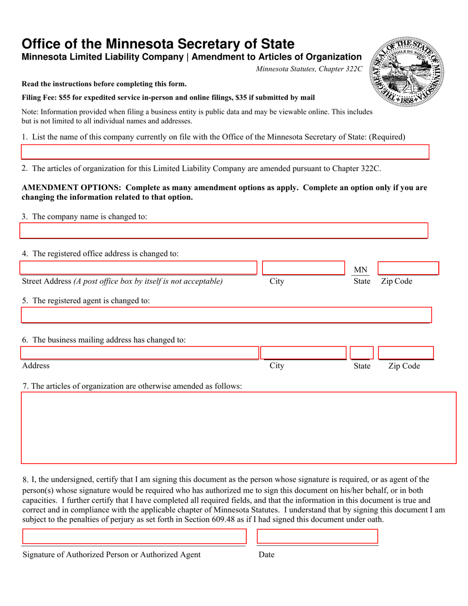 minnesota-minnesota-limited-liability-company-amendment-to-articles-of