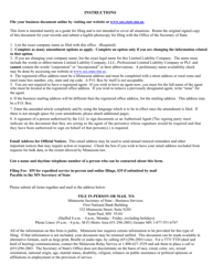 Minnesota Limited Liability Company Amendment to Articles of Organization - Minnesota, Page 3