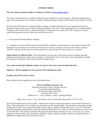 Minnesota Limited Liability Company Statement of Dissolution - Minnesota, Page 2