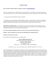 Minnesota Limited Liability Company Statement of Termination - Minnesota, Page 2