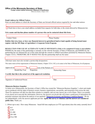 Foreign Limited Liability Partnership Statement of Qualification - Minnesota, Page 2